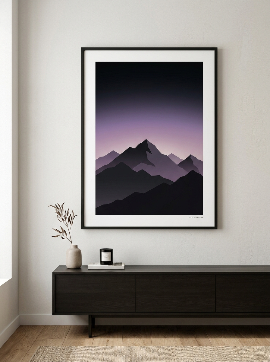 Minimal Mountains Poster