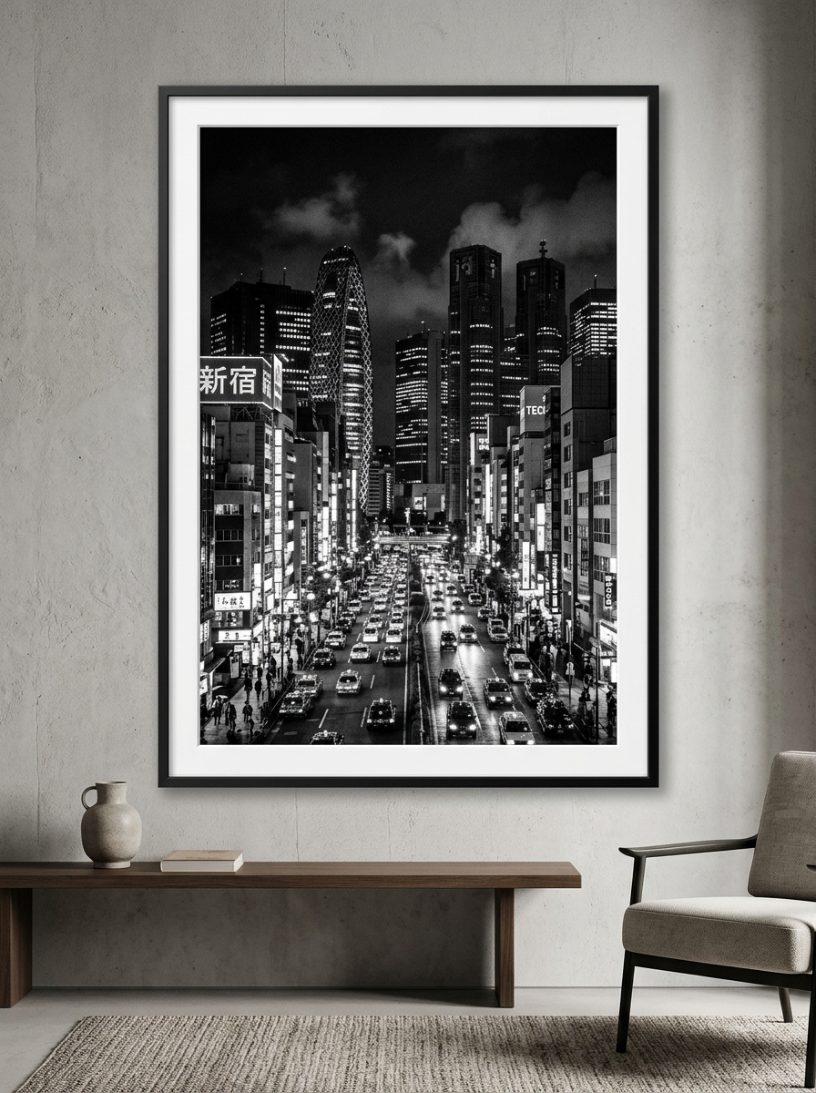 Urban Monochrome Art Poster